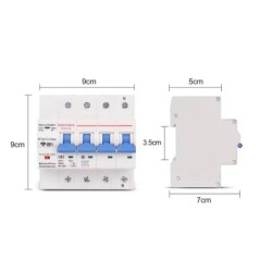 Întrerupător de circuit inteligent Sinotimer, Tuya, WiFi trifazat 4P,380V, 63A, protectie suprasarcina, scurtcircuit